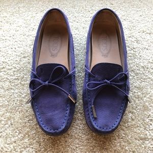 TOD'S women purple shoes in suede EU 37.
